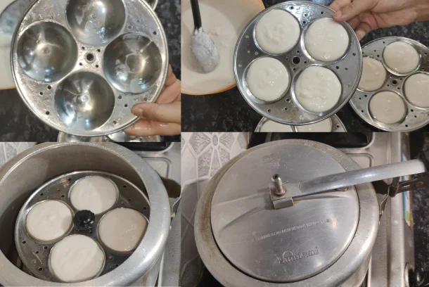 cooking idli