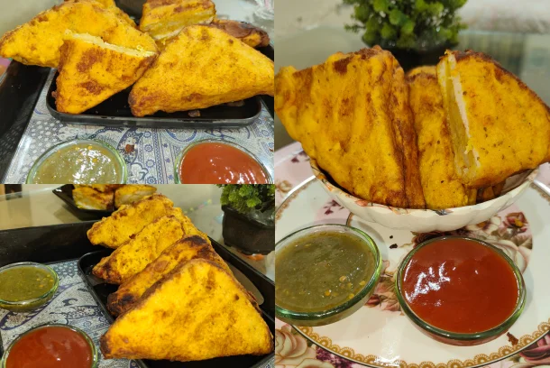 how to make bread pakora